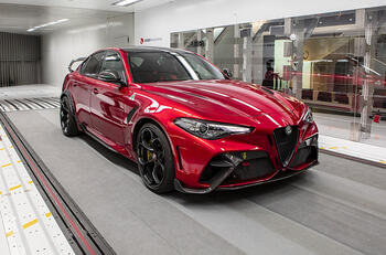 giulia gtam at sauber engineering wind tunnel 1